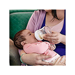 Stikla barošanas pudele Philips Avent Natural (dabiskais plūsma), 0 mēn+., 125 ml.