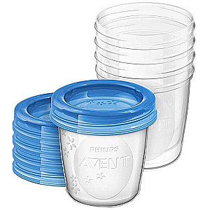 Kontaineri krūts piena uzglabāšanai Philips Avent - 180 ml, 5 gab.
