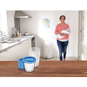 Kontaineri krūts piena uzglabāšanai Philips Avent - 180 ml, 5 gab.
