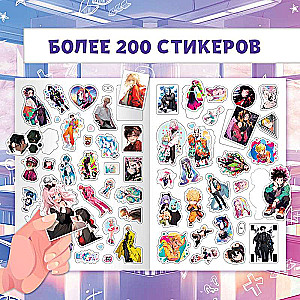 Anime žurnāls + plakāts tituliem ar uzlīmēm, A4