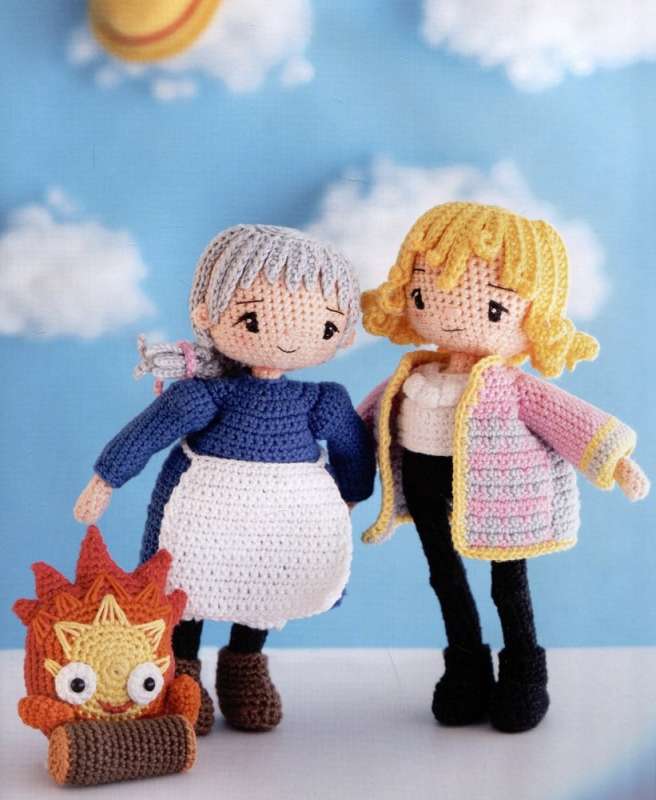 Adītas pasaules Hajao Mijadzaki. Amigurumi varoņi studijā Ghibli