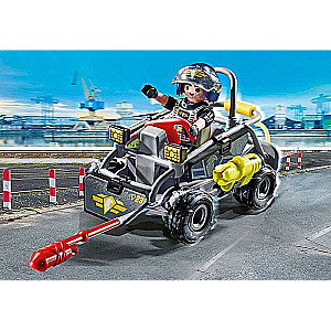 Konstruktors - Playmobil City Action Taktiskā policija Visurgājējs kvadracikls
