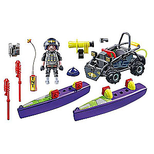 Konstruktors - Playmobil City Action Taktiskā policija Visurgājējs kvadracikls