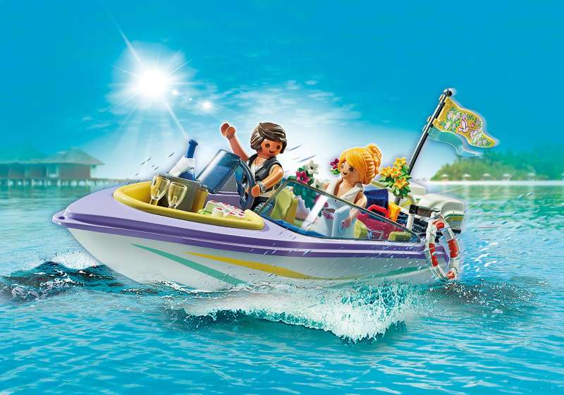 Конструктор - Playmobil City Life Honeymoon Speedboat Trip 