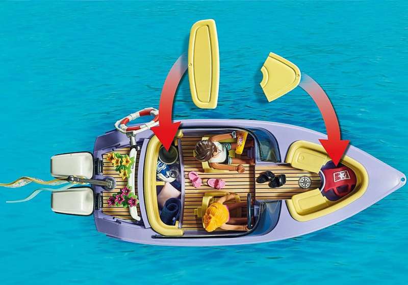 Конструктор - Playmobil City Life Honeymoon Speedboat Trip 