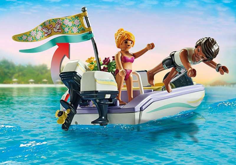 Konstruktors - Playmobil City Life Honeymoon Speedboat Trip 