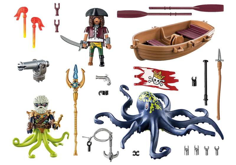 Konstruktors - Playmobil Pirates Battle Against The Giant Octopus
