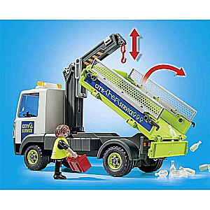 Konstruētājs - Playmobil stikla pārstrādes kravas automašīna ar konteineru
