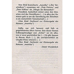 Franz Kafka. Amerika. Amerika: grāmata lasīšanai vācu valodā