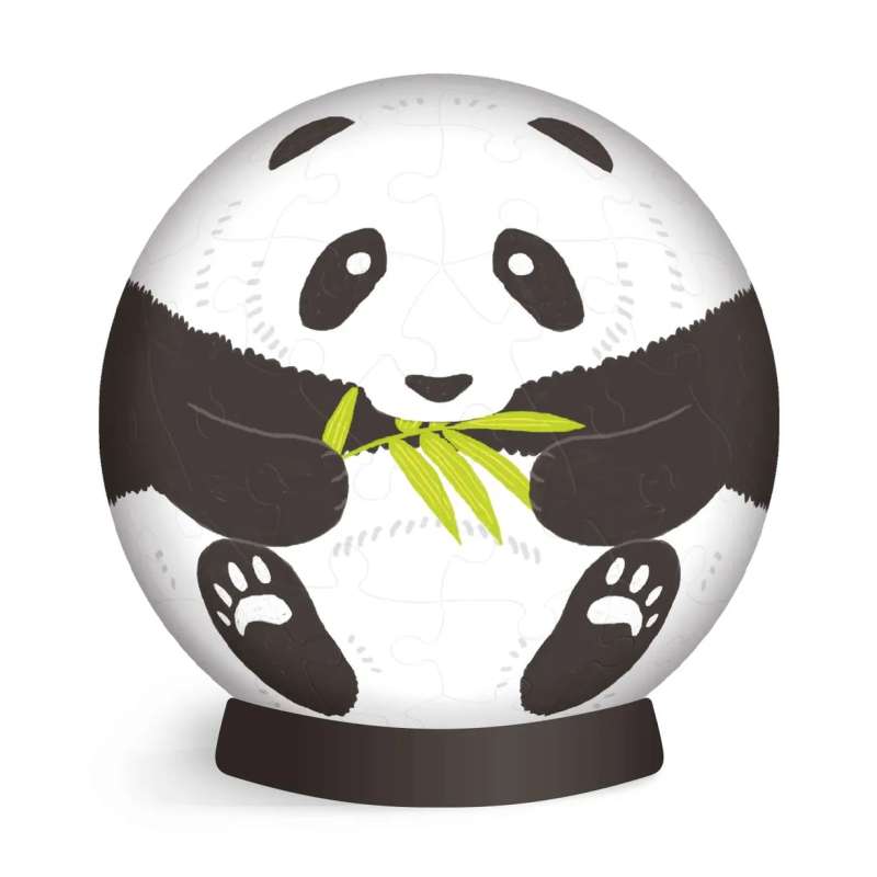 3D Puzle-kasīte + 10 stundas par naudu. Panda. 60 detaļas