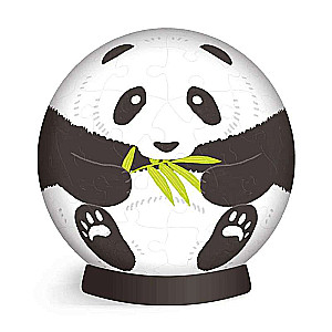 3D Puzle-kasīte + 10 stundas par naudu. Panda. 60 detaļas