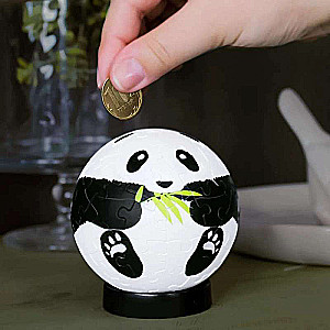 3D Puzle-kasīte + 10 stundas par naudu. Panda. 60 detaļas