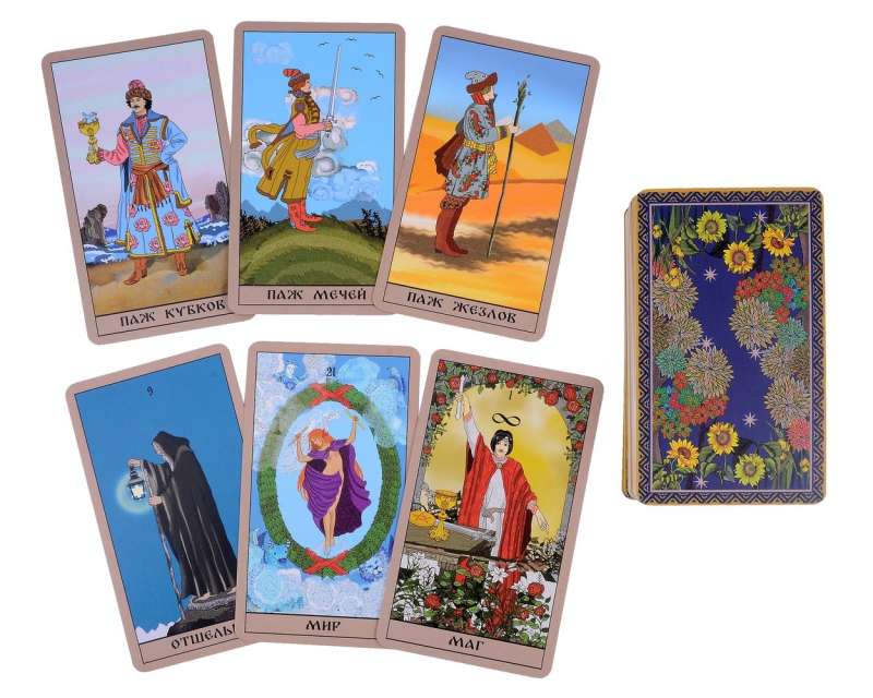 Tarot Ueita krievu stilā. Klasiskā simbolika Tarot ar krievu dvēseli - 78 kārtis