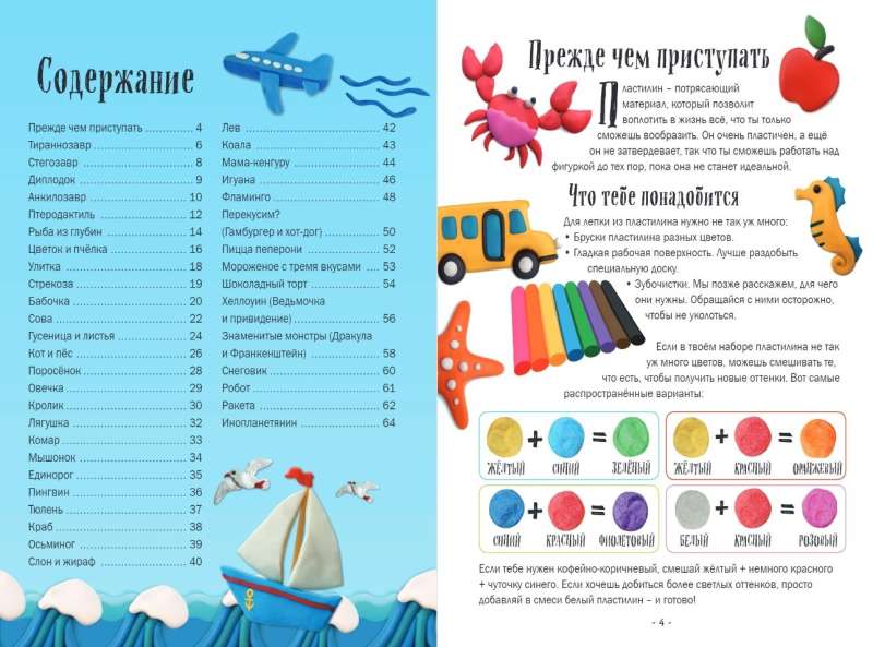 Veidojam no plastilīna: 40 objekti no vardes līdz raķetei