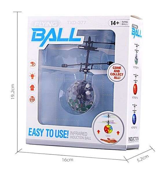 Rotaļlieta - Lidojoša bumba ar gaismu + usb