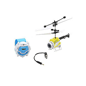 Helikopters ar pulksteni un gaismu + USB