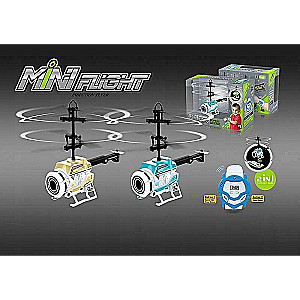 Helikopters ar pulksteni un gaismu + USB