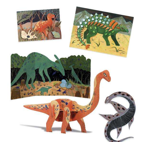 6 aktivitātes vienā - Dinozauru pasaule
