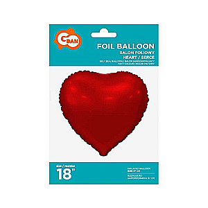 Folijas balons 18 - Sirds, matēts