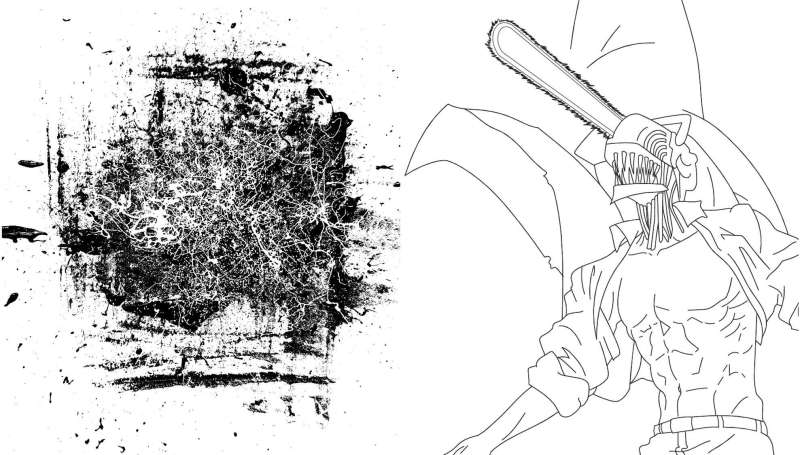 Cilvēks-zāģis. Krāsojamā grāmata īstiem faniem