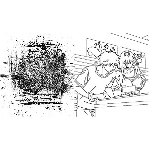 Cilvēks-zāģis. Krāsojamā grāmata īstiem faniem