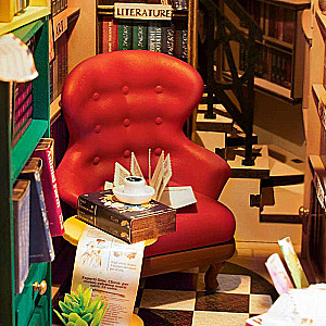 3D saliekamā miniātūra ROBOTIME - Book Nook Shelf Insert Kit 