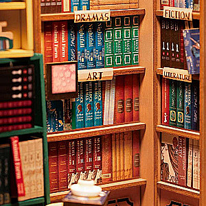 3D saliekamā miniātūra ROBOTIME - Book Nook Shelf Insert Kit 