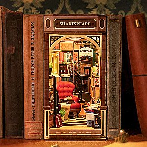3D saliekamā miniātūra ROBOTIME - Book Nook Shelf Insert Kit 