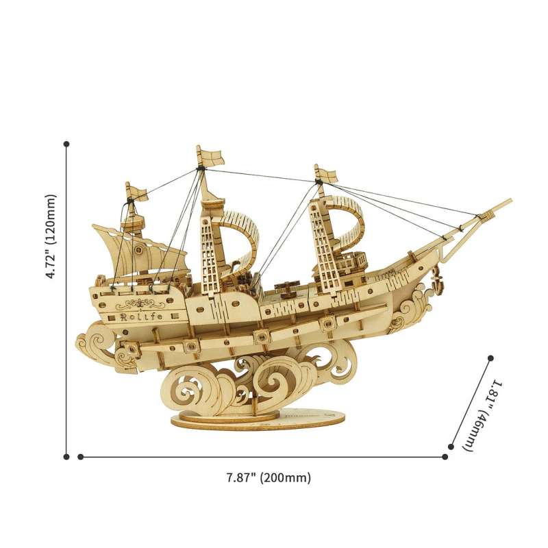 Koka 3D puzzle ROBOTIME - Sailing Ship