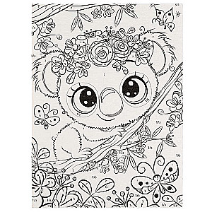 Gleznošanas komplekts - Koala pēc skaitļiem uz audekla