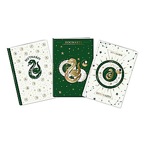Slytherin. Ambiciozu un izveicīgu piezīmju grāmatu komplekts 3 gab.