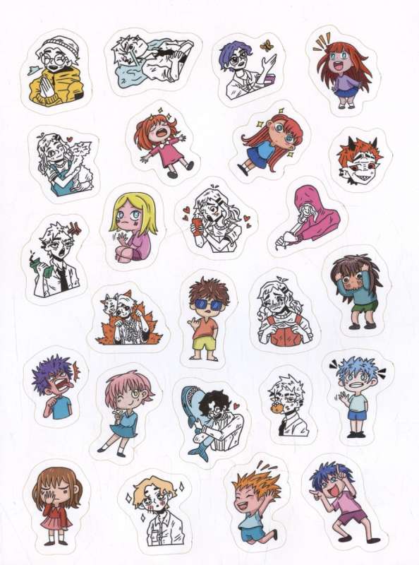 Anime. 100 uzlīmes