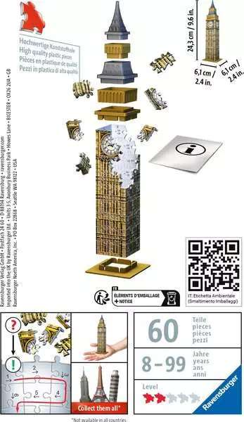 3D пазл 54 Mini Big Ben