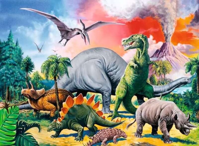 Puzle 100 Dinozauru pasaule