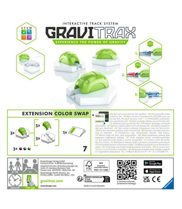Papildus komplektācija pie konstruktora - GraviTrax Colour Swap