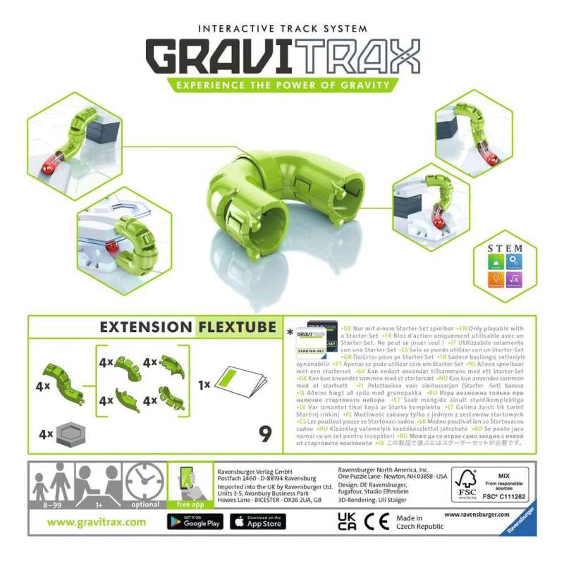 Papildus komplektācija pie konstruktora  - GraviTrax  FlexTube