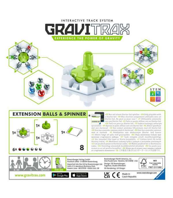 Papildus komplektācija pie konstruktora - GraviTrax Spiner