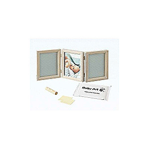 Baby Art Double Print Frame My baby Touch komplekts bērnu pēdu/roku izgatavošanai