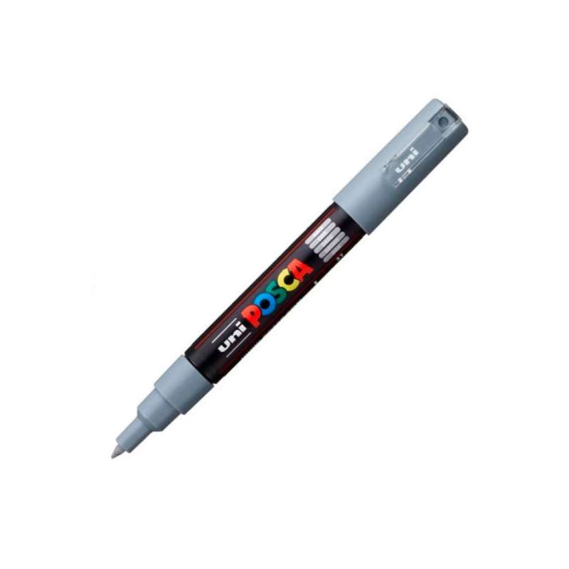 Ūdens bāzes marķieris UNI Posca PC-1M pelēks
