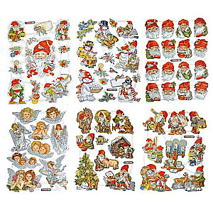 Ziemassvētku grāmatzīmju komplekts Christmas 67 gab., miks