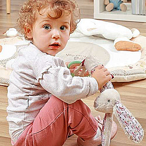 BABYONO Rotaļlieta ar skaņu RABBIT MILLY