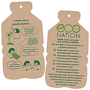 Mīkstā rotaļlieta AURORA Eco Nation - Lācis, 19 cm