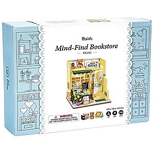 3D saliekama miniatūra ROBOTIME grāmatnīca ar lāci