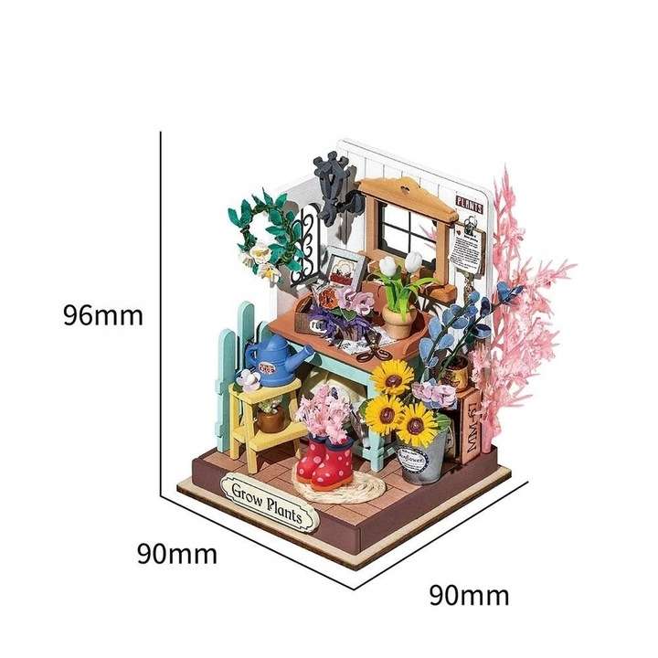 3D складная миниатюра ROBOTIME Сад на террасе мечты