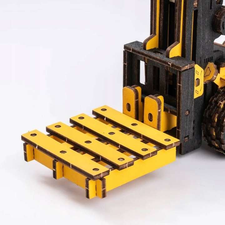Деревянный 3D пазл ROBOTIME Карьерный погрузчик, 139 деталей