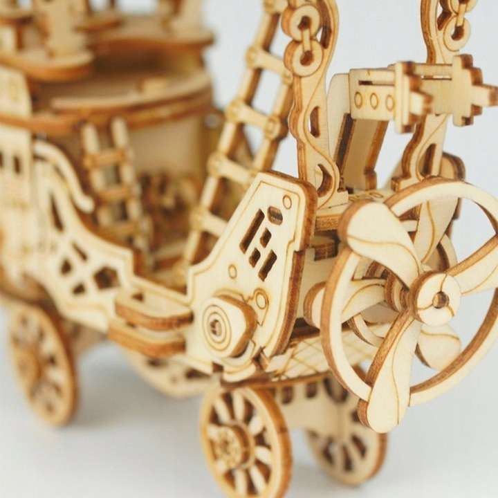 Деревянный 3D пазл ROBOTIME Дирижабль, 176 деталей