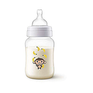 V Philips Avent Pretkoliku pudelīte 260 ml, 1M+ Monkey