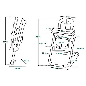 Стульчик для кормления  Lionelo Cora Plus 2in1 GREEN