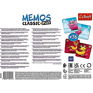 Galda spēle - Memos classic plus. Mīļie monstri