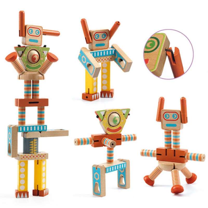 Koka konstruktors - Roboti